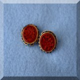 J12. Cinnabar earrings. 